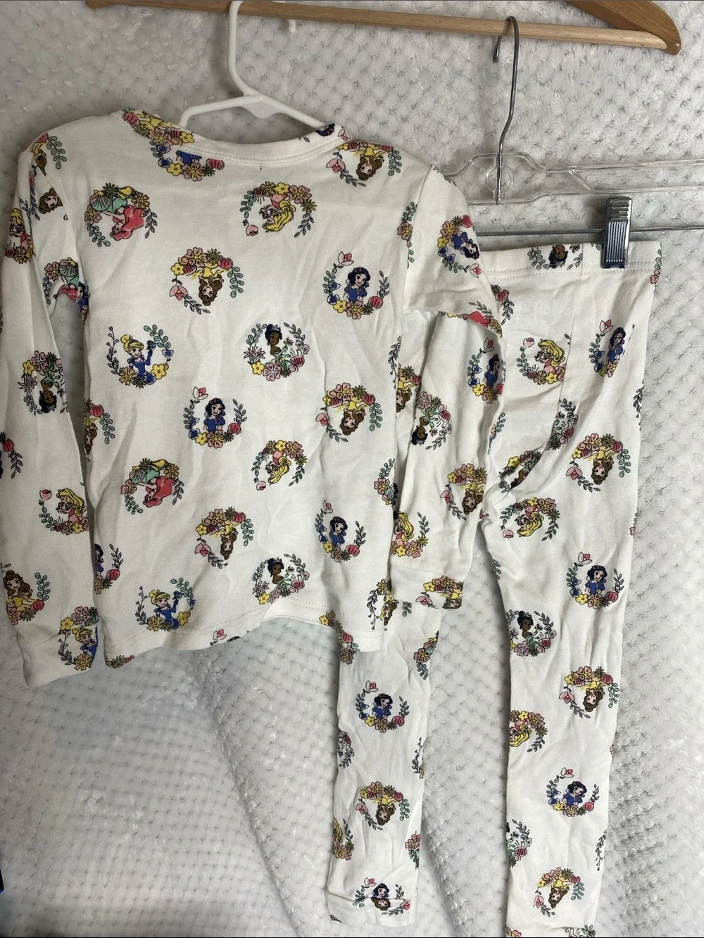 GAP Disney Princesses Cream Floral Character Pajama Set